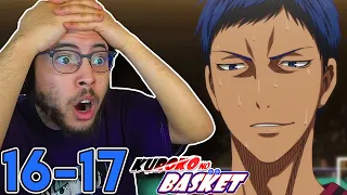 he is on a different *LEVEL*?! Kuroko no Basket Episodes 16-17 Reaction!