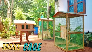 How to make lovebirds cage | #woodworking #cage #viral
