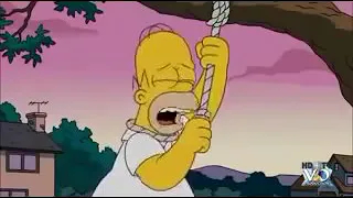 Попытка самоубийства Гомера в Симпсонах