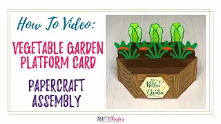 Vegetable Garden Platform Card - SVG cut file