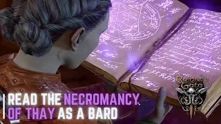 Read the Necromancy of Thay as a Bard - Baldur's Gate 3 #baldursgate3