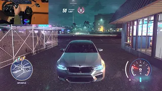 Need For Speed  Heat BMW M5 F90 TEST DRIVE - (STEERING WHEEL + SHIFTER) GAMEPLAY