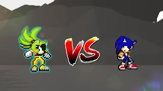 Sonic Vs Surge || short sticknodes sprite animation