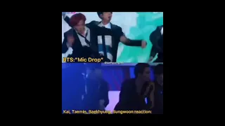 Idol's reaction on BTS's Mic drop Performance...🔥