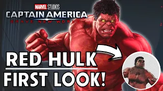 FIRST LOOK!!!  Red Hulk in Captain America Brave New World! WHAT IS HAPPENING?   MCU News