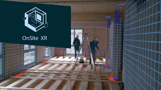 OnSiteXR with spatial computing on HoloLens 2 - construction sites visualized in Mixed Reality