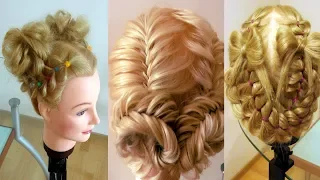 Детские причёски  Косы для девочки  Причёски праздничные Peinados para niña. Hair tutorial
