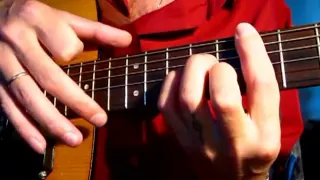 Чеченский бой на гитаре  Разбор (очень медленно)