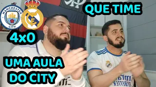 REACT MELHORES MOMENTOS MANCHESTER CITY 4X0 REAL MADRID - CITY PERTO DO TÍTULO DA CHAMPIONS