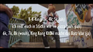 KING KHALIL - NACHTS IM AMG (Official HQ Lyrics) (Text)