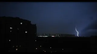 Молнии над Москвой 7 июля 2020. Прям световое шоу! | Lightning over Moscow, July 7, 2020