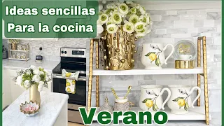 Como decorar tu cocina-ideas sencillas para cocinas en verano