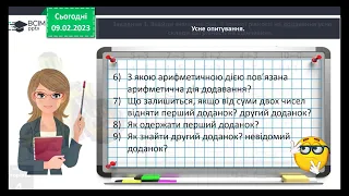 1 клас Додаємо і віднімаємо числа 0, 1, 2, 3