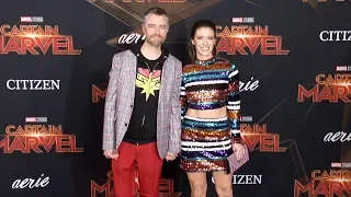 Sean Gunn and Natasha Halevi "Captain Marvel" World Premiere Red Carpet
