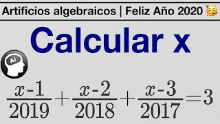 ¿Puedes resolver esta ecuacion sin hacer tantas operaciones? | [Artificios algebraicos]