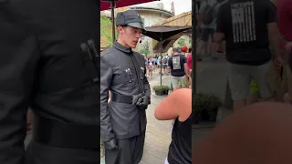 Intimidating First Order Officer Star Wars Galaxy’s Edge Disney World Cast Member