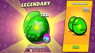 "BRAWL STARS UPDATE" LEGENDARY MONSTER EGGS’S | GET FREE HYPURCHARGE SKIN