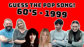 MUSIC QUIZ! GUESS THE POP SONG - 60'S TO 1999! | BRITISH FAMILY