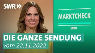 Sendung vom 22 November 2022: Stromanbieter-Ärger, Rückenschmerzen und Co. | Marktcheck SWR