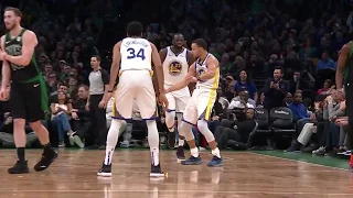 Stephen Curry Hit The Shimmy Dance Before 3-Pointer Went In vs. Boston Celtics