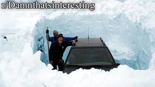r/Damnthatsinteresting | car buried in snow