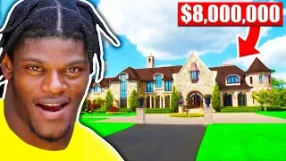 What NFL Players Bought With FIRST Check (Lamar Jackson, Patrick Mahomes, Saquon Barkley)