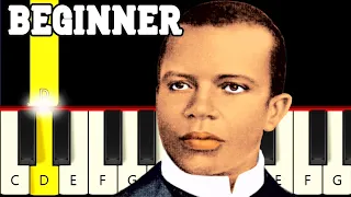 The Entertainer - Scott Joplin - Very Easy and Slow Piano tutorial - Beginner