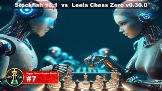 Stockfish 16.1 vs Leela Chess Zero v0.30.0 (game #1) | Super Chess Engine Battle