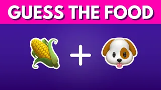 GUESS THE FOOD BY EMOJI QUIZ🍩🌭: ARE YOU A FOODIE🍦🍔🍟?