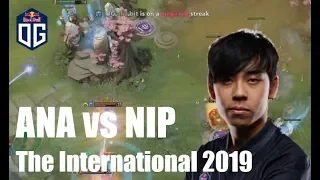 ANA CARRY WISP!! vs NIP at The International 2019 Dota2