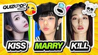 KPOP GAME: KISS MARRY K!LL (KPOP IDOLS EDITION) | QUIZ KPOP GAMES 2023 | KPOP QUIZ TRIVIA