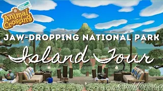 JAW-DROPPING NATIONAL PARK ISLAND TOUR (& DECORATED VILLAGER HOMES!) | Animal Crossing New Horizons