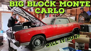FORGOTTEN 1971 BUILT Big Block Monte Carlo - Will it Run Again?
