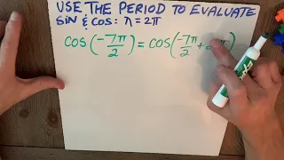 Evaluate a Trig Function Using it’s Period