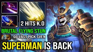 SUPERMAN IS BACK Flying Stun Sven 2 Hits Deleted OP Cleave vs Level 30 PL Spammer Dota 2