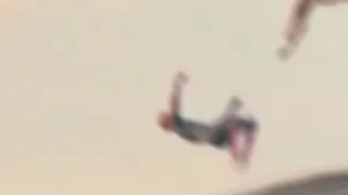 Spiderman does a flip and dies