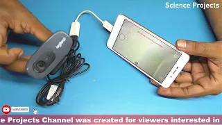 Webcam connect to mobile, connect webcam to android phone, How to connect webcam to mobile, Logitech