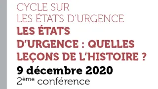 Les états d’urgence : quelles leçons de l’histoire ?