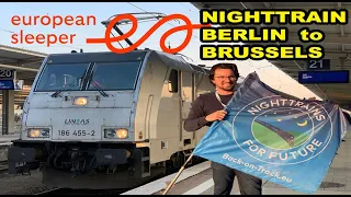EUROPEAN SLEEPER TRAIN  - 1st. Nighttrain Berlin to Brussels