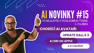 AI novinky #15: Update DALL·E 3, AI Siri, chodící AI Avataři a další