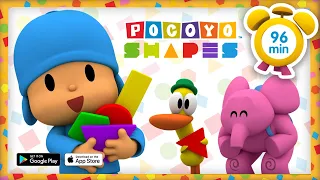 🔵 POCOYO in ENGLISH - Learn Geometric shapes [96 min] | Full Episodes | VIDEOS and CARTOONS for KIDS