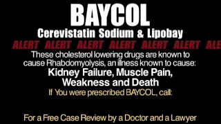 Baycol - Risk of Kidney Failure