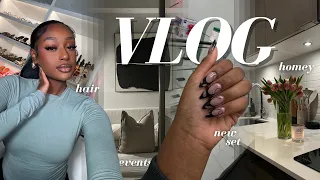 WEEKLY VLOG | MORE FILLER? HAIR, NAILS, LASHES + EVENTS, ROADTRIPPING