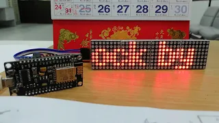 ESP8266+MAX7219 Internet Clock