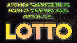 ⭐Mga LUCKY CHARMS, ESOTERIC, at iba pang PAMPASWERTE para MANALO KA sa LOTTO💸