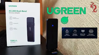 БЫСТРЫЙ wifi адаптер UGREEN AC1300 с поддержкой MIMO