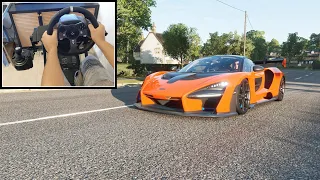 Forza Horizon 4 :Mclaren Senna Gameplay (Steering Wheel + Paddle Shifter)