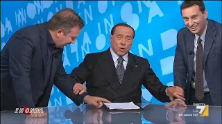 Silvio Berlusconi e la scommessa in diretta con Telese e Parenzo