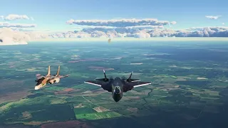 Microsoft Flight Simulator 2020. Kuressaare-Ülenurme. F-14 Tomcat vs SU-57 4K