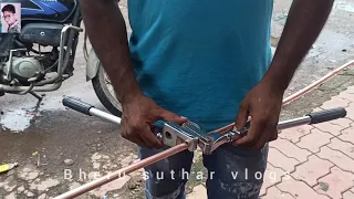 AC का कॉपर पाइप कैसे मोढे!! how to band ac copper pipe !!  #technical #bherusutharvlogs